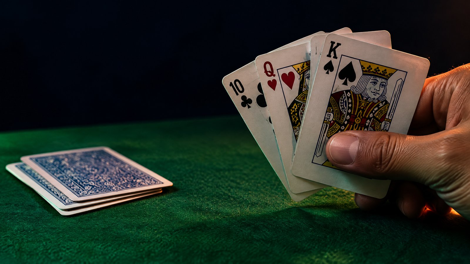 Three playing cards arranged for a Fairplay Teen Patti rules guide