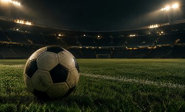 Editorial football stadium illustration
